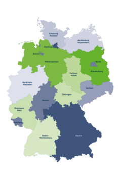 Deutschlandkarte vom Suchportal